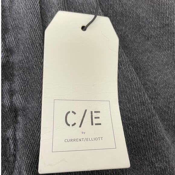 C/E Current Elliot Black Pleated High Rise Tapered Jeans Women's Size 31 NWT - Picture 7 of 12